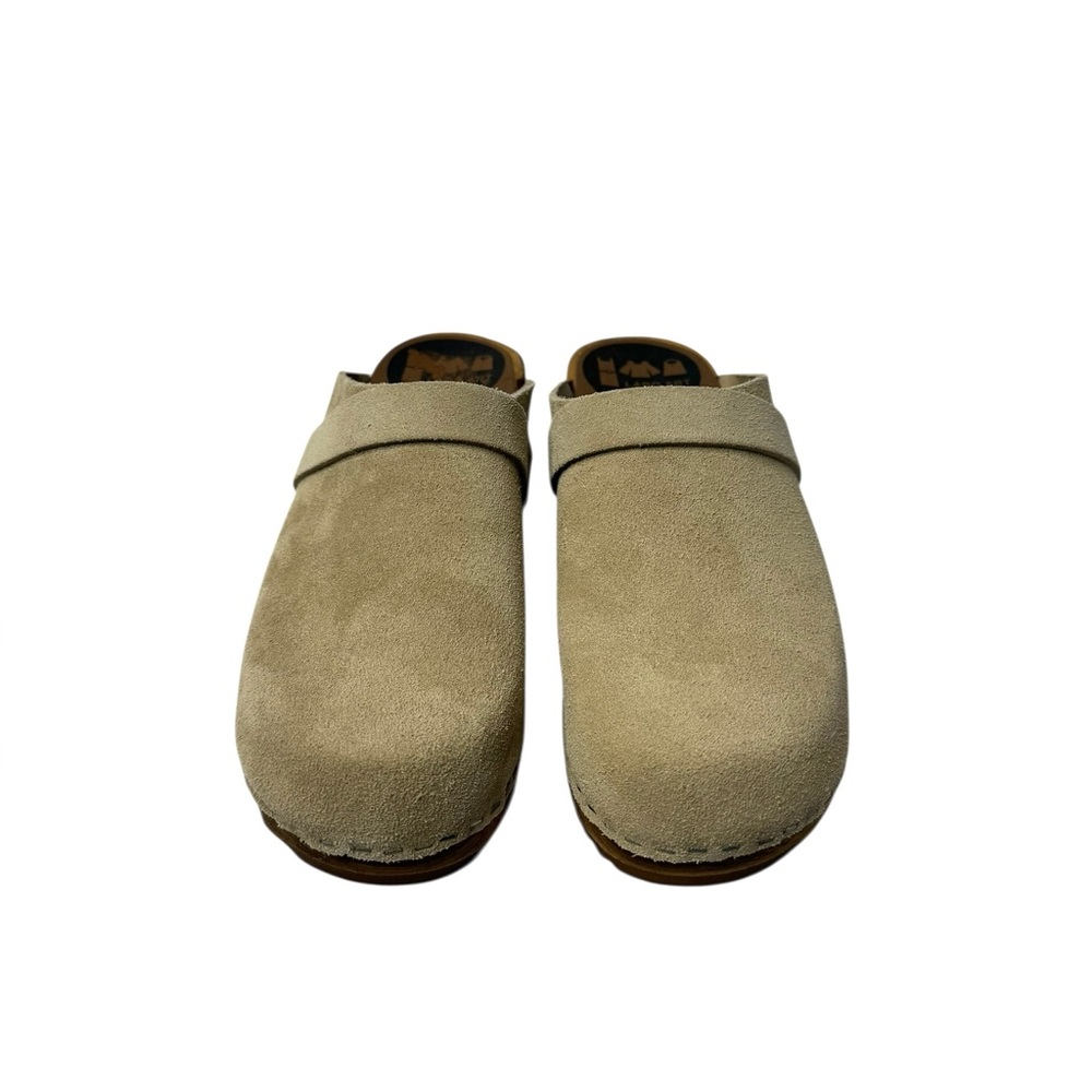 labo.art | Taupe Suede Clogs Made in Milan 37